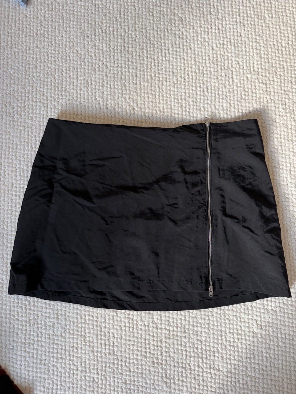 Zara Black Women's Mini Skirt with Side Zip